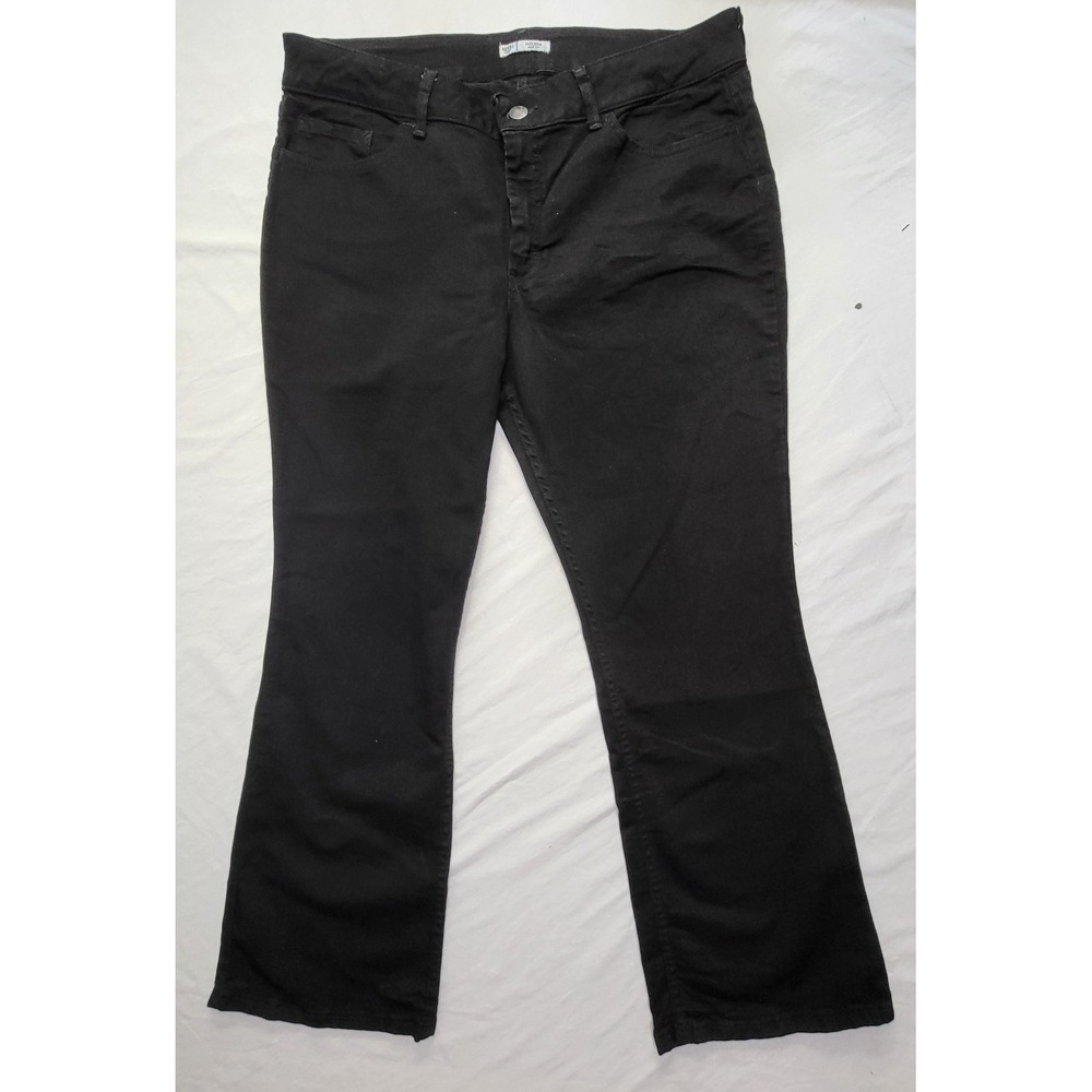 Riders by Lee Bootcut Jeans Womens‎ 18P Black Mid Rise Stretch 130M48J